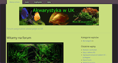 Desktop Screenshot of akwarystyka.co.uk